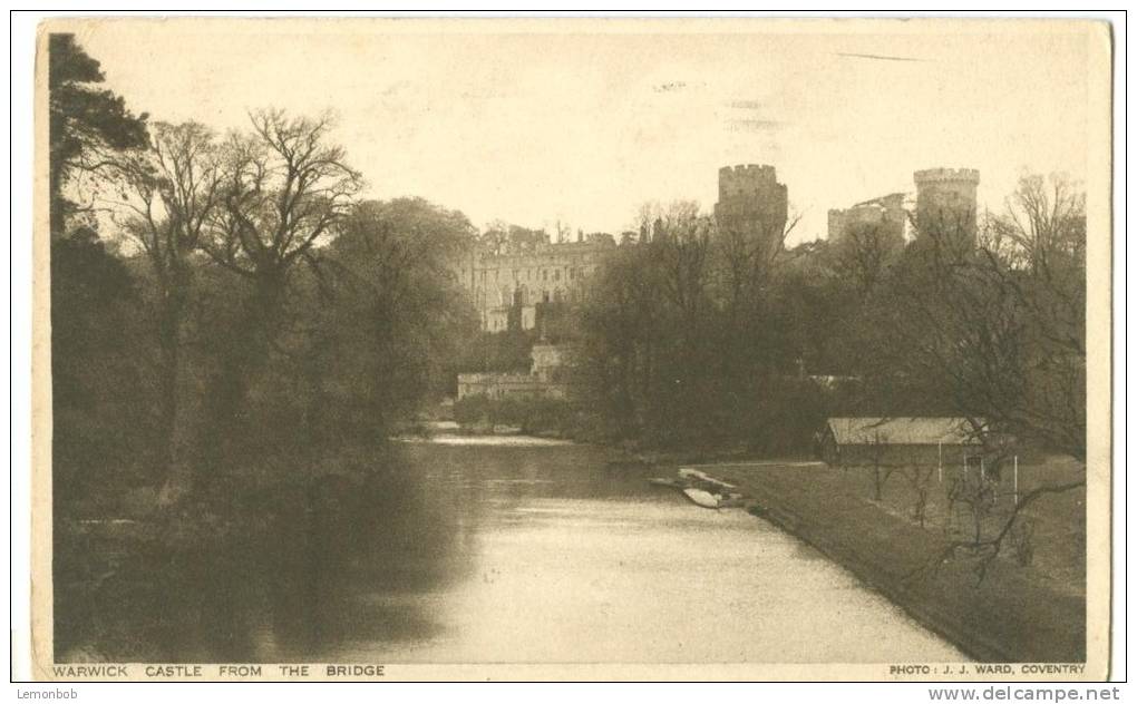 UK, United Kingdom, Warwick, Castle From The Bridge, 1928 Used Postcard [P7573] - Warwick