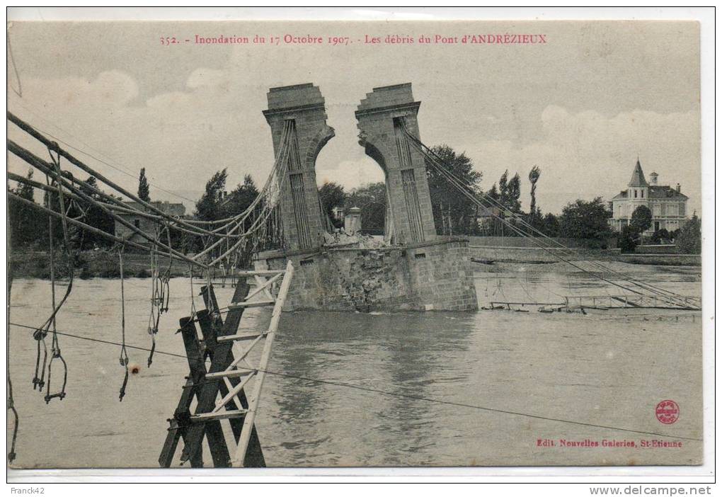 Inondation D'octobre 1907 - Andrézieux-Bouthéon