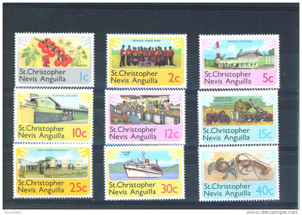ST KITTS NEVIS  -  1978  Definitives UM - St.Kitts And Nevis ( 1983-...)