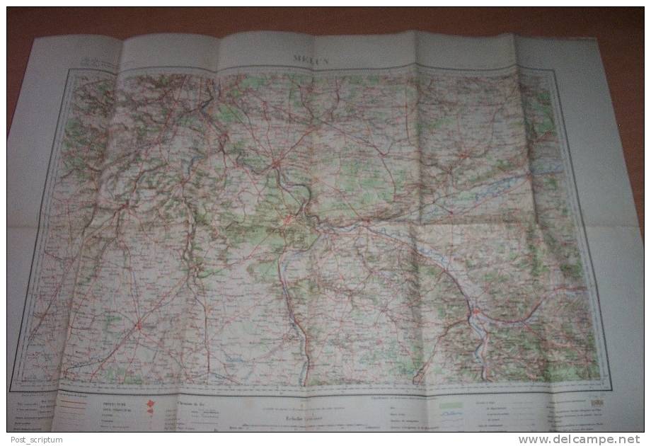 Vieux Papiers - Cartes - Région De Melun, 1/200 000 - Topographische Kaarten