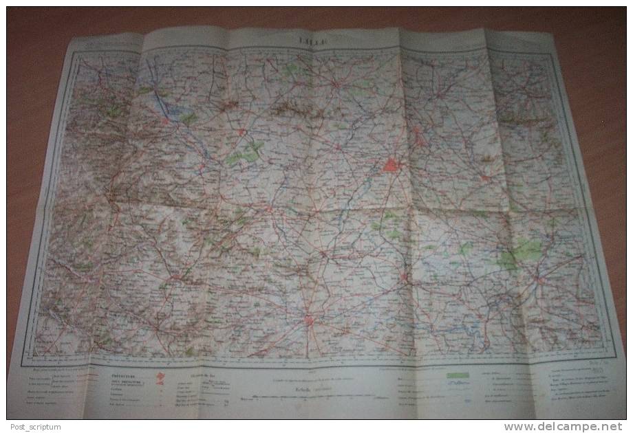 Vieux Papiers - Cartes - Région DeLille , 1/200 000 - Cartes Topographiques