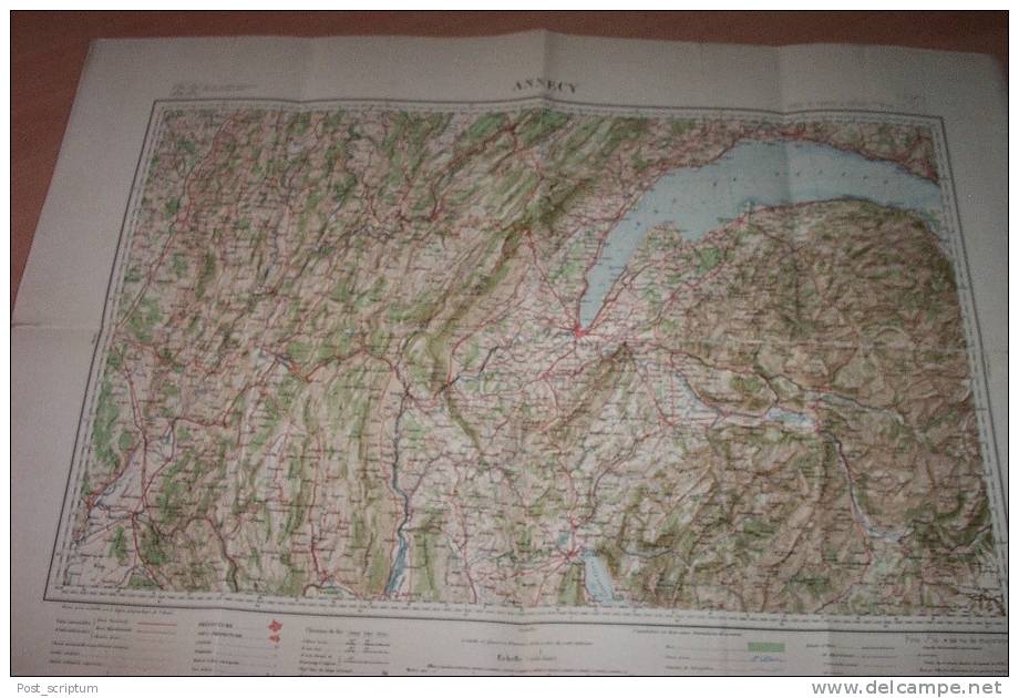 Vieux Papiers - Cartes - Région D'Annecy , 1/200 000 - Carte Topografiche