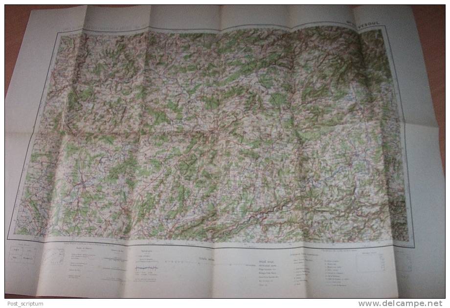 Vieux Papiers - Cartes - Région De Vesoul, 1/200 000 - Topographische Kaarten