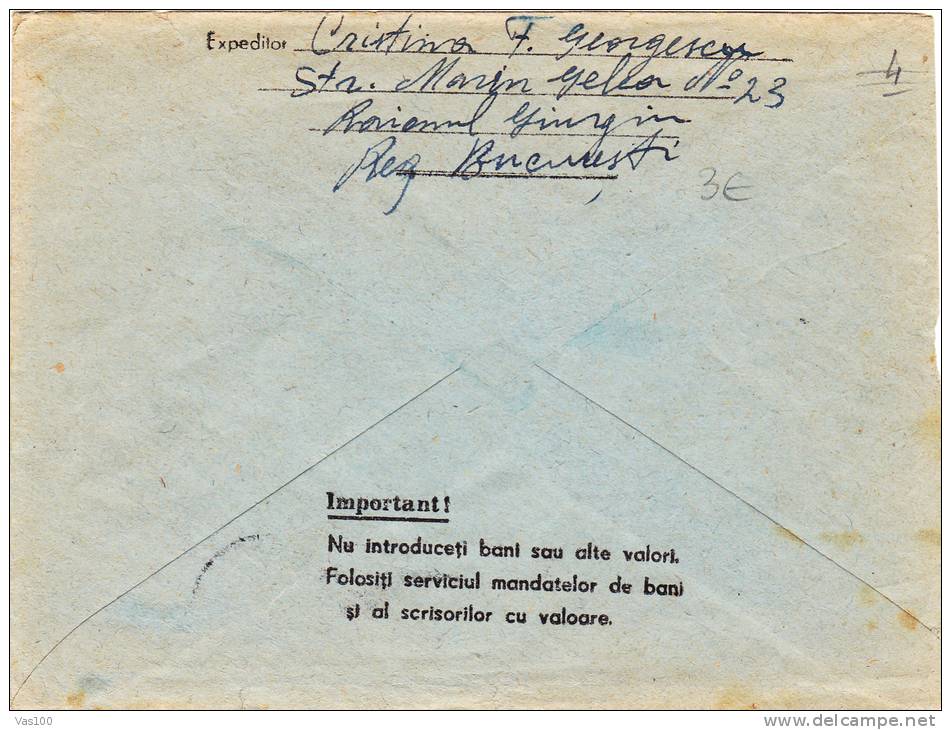 BARRAGE,ENERGIES ,ELECTRICITE 1958 Cover Stationery Entier Postal  Romania. - Elektriciteit