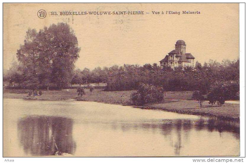 WOLUWE SAINT PIERRE = Vue à L'étang Melaerts  (écrite) 1927 - Woluwe-St-Pierre - St-Pieters-Woluwe