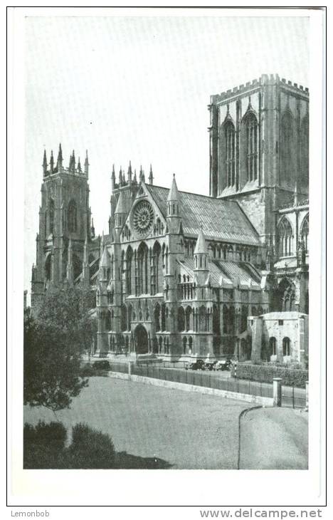 UK, United Kingdom, York Minster, South Transept, 1930s Unused Postcard [P7608] - York