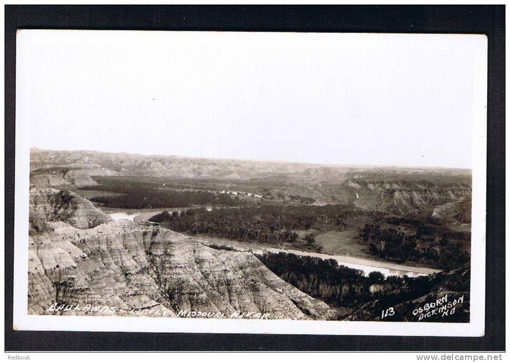 RB 779 - Real Photo Postcard - Badlands Little Missouri River North Dakota USA - Sonstige & Ohne Zuordnung