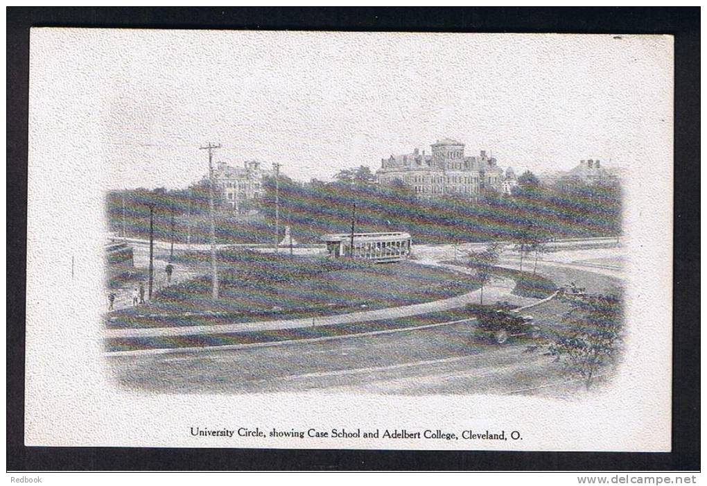RB 779 - Early Postcard - University Circle Showing Case School &amp; Adelbert Colege Cleveland Ohio USA - Cleveland