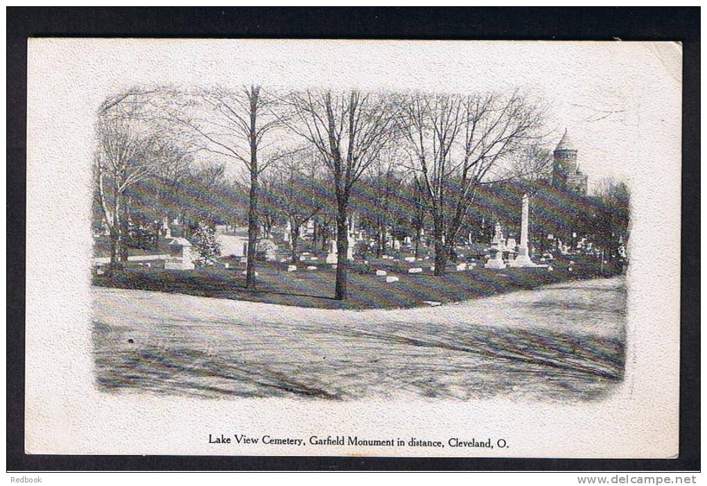 RB 779 - Early Postcard - Lake View Cemetery With Garfield Monument In Distance Cleveland Ohio USA - Cleveland
