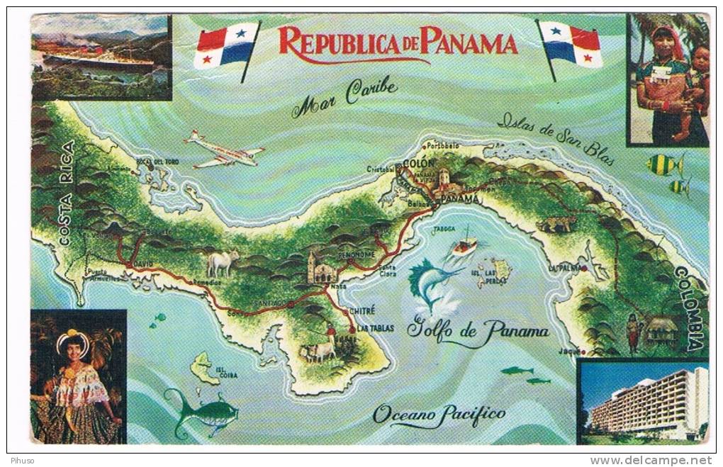 PAN-4   PANAMA : Map-card - Panama