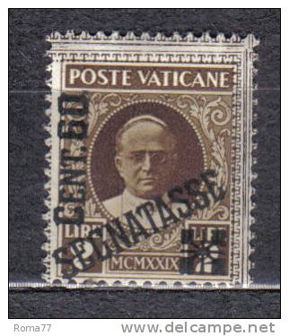 R135 - VATICANO 1931 , Segnatasse N. 5  *  Mint - Segnatasse