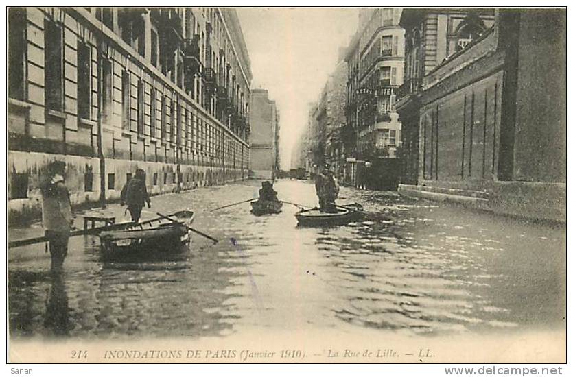 Inondations De Paris , LL , Rue De Lille , * 137 51 - Inondations De 1910