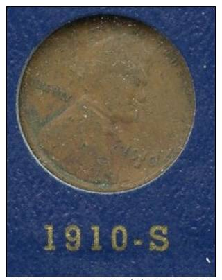 US 1 Cent 1910S Lincoln Wheat - 1909-1958: Lincoln, Wheat Ears Reverse