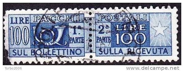Italy 1946-1954 Parcelstamps Pachi Postali 100 L. Blue Y & T CP 63 - Postal Parcels