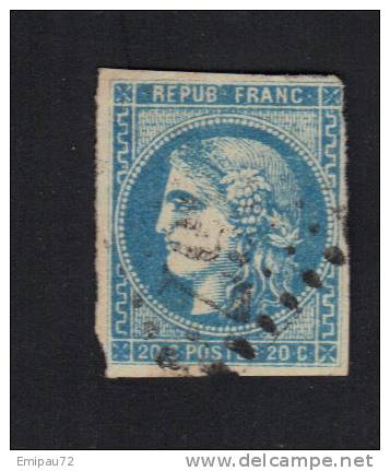 FRANCE- Y&T N°46B-oblitéré - 1870 Ausgabe Bordeaux