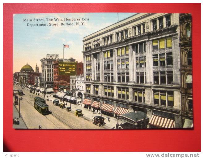 - New York > Buffalo Main Street Wm. Hengerer Department Store  Ca 1910 =  ===   Ref  323 - Buffalo