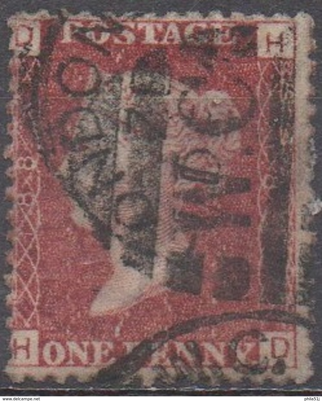 GRANDE-BRETAGNE  N°26_ Planche 188__OBL VOIR SCAN - Used Stamps