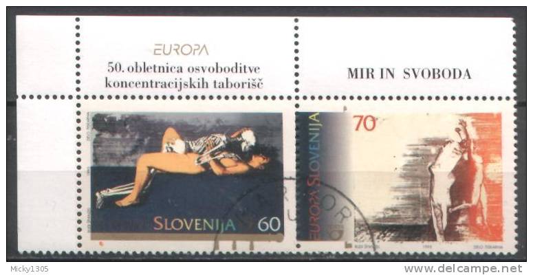 Slowenien / Slovenia - Mi-Nr 110/111 Gestempelt / Used  (A620) - 1995