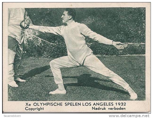 Olympische Spelen Los Angeles 1932. Vijfkamp, Floretschermen, Majo - Jeux Olympiques - Olympics Games - Stadion - Andere & Zonder Classificatie