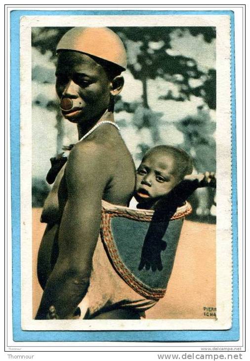 PIERRE ICHAC - TCHAD ( Mayo-Kebi) - Portrait De Femme Toubourie - COMPAGNIES DE NAVIGATION CYPRIEN FABRE ET FRAISSINET - - Ciad