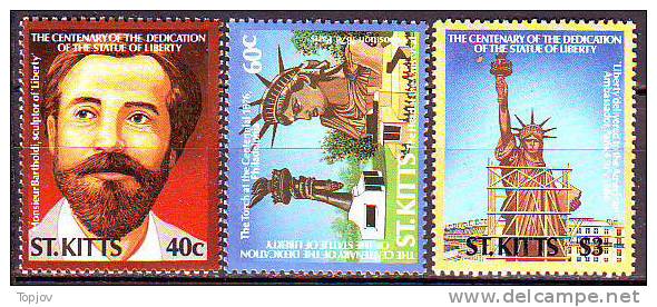 ST. KITTS  - CENTENAIRE DE LA STATUE DE LA LIBERTE   - **MNH - 1986 - St.Kitts-et-Nevis ( 1983-...)