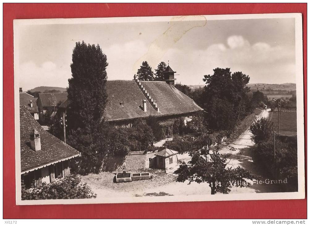 B1289 Villars-le-Grand Fermes, Fontaine.Cachet 1933 Savigny 111 - Savigny