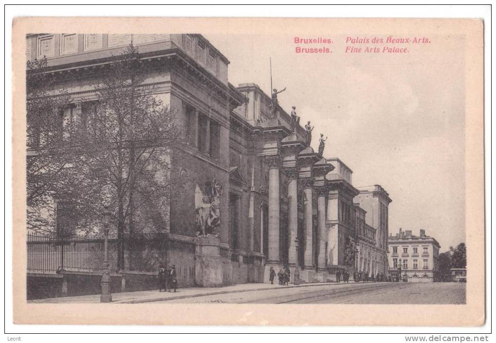 Belgium - Bruxelles - Fine Arts Palace - Palais Des Beaux Arts - Not Used - Cca 1920 - Enseignement, Ecoles Et Universités