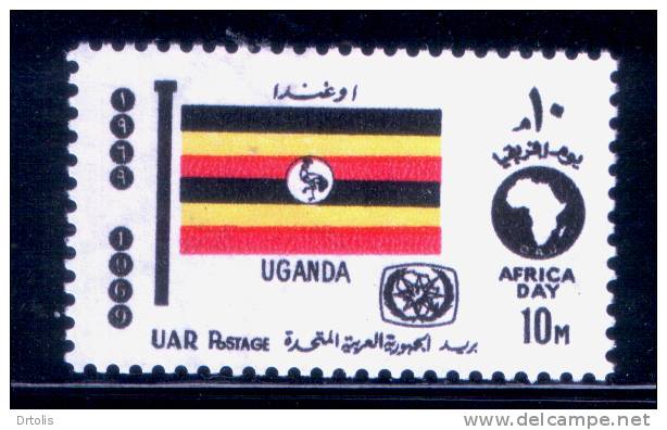 EGYPT / 1969 / AFRICAN TOURIST DAY / FLAG / UGANDA / MNH / VF . - Ongebruikt