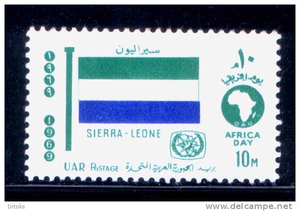 EGYPT / 1969 / AFRICAN TOURIST DAY / FLAG / SIERRA LEONE / MNH / VF. - Unused Stamps