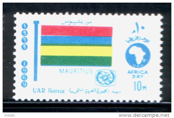 EGYPT / 1969 / AFRICAN TOURIST DAY / FLAG / MAURITIUS / MNH / VF . - Nuevos