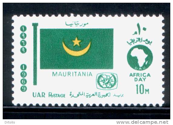 EGYPT / 1969 / AFRICAN TOURIST DAY / FLAG / MAURITANIA / MNH / VF . - Ongebruikt