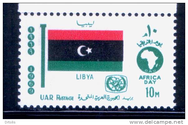EGYPT / 1969 / AFRICAN TOURIST DAY / FLAG / LIBYA  / MNH / VF . - Neufs