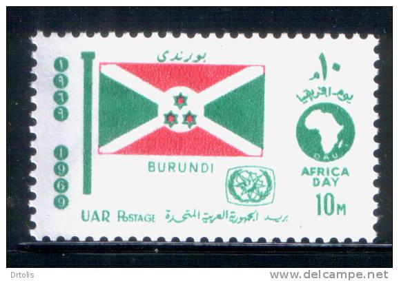 EGYPT / 1969 / AFRICAN TOURIST DAY / FLAG / BURUNDI / MNH / VF . - Nuovi