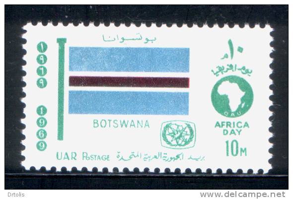 EGYPT / 1969 / AFRICAN TOURIST DAY / FLAG / BOTSWANA / MNH / VF. - Nuevos