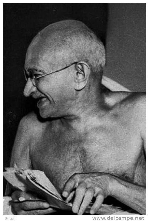 ( AN03-097  ) @      Mahanta Gandhi  .   Pre-stamped Card  Postal Stationery- Articles Postaux - Mahatma Gandhi