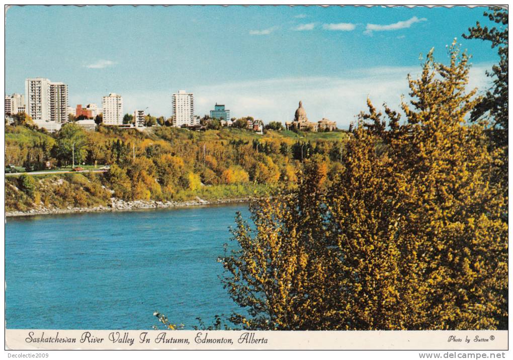ZS8769 Edmonton Saskatchewan River Valley In Autumn Used Perfect Shape - Edmonton
