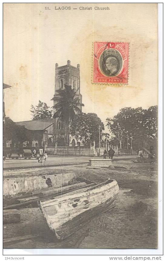 C 6317 - Lagos - Nigéria - 11 - Christ Church  -  Rare Et Belle CPA 1907 - - Nigeria