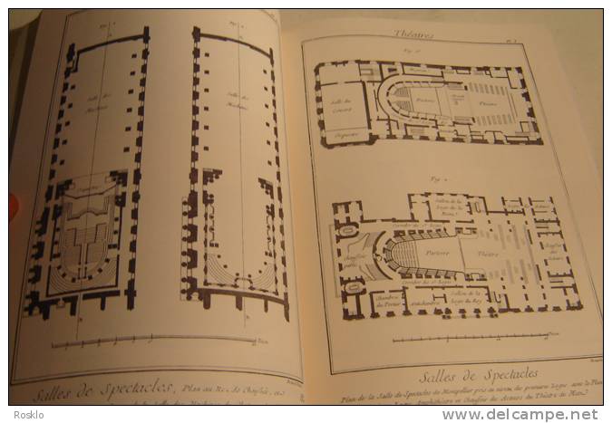 LIVRE REEDITION 2002 / DIDEROT ET D ALEMBERT THEATRES  MACHINES - Enzyklopädien