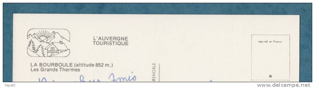 63-LA BOURBOULE- Les  Grandes Thermes -voitures- Animée-écrite-10.5X15 - ANDRE - La Bourboule