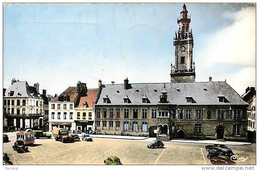 Pas-de-Calais : R 62 390 : Hesdin  -  Mairie  -  Semi-moderne 9x14 - Hesdin