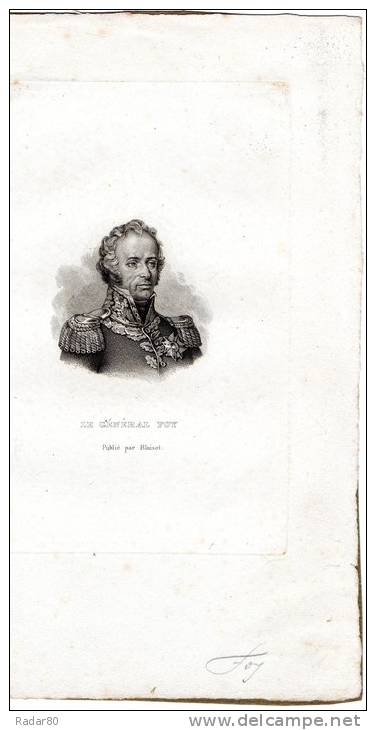 GRAVURE.le Général FOY.publié Par BLAISOT.280 Mm X 183 Mm.toutes Marges. - Picardie - Nord-Pas-de-Calais