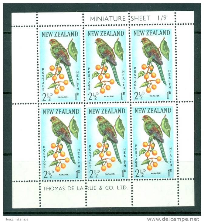 New Zealand: 1962   Health Stamps     MNH Sheetlets X2 - Blocks & Sheetlets