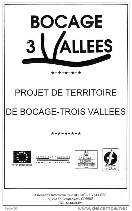 Bocage 3 Vallées ,projet De Territoire De Bocage -trois Vallées - Picardie - Nord-Pas-de-Calais