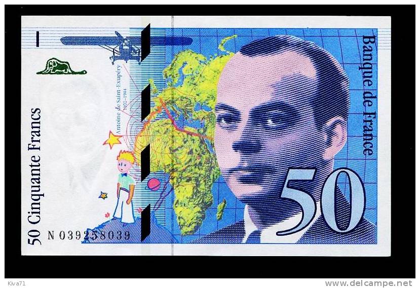 50 F   "SAINT EXUPERY"    SPL++ 1997 Fay73   N039 - 50 F 1992-1999 ''St Exupéry''