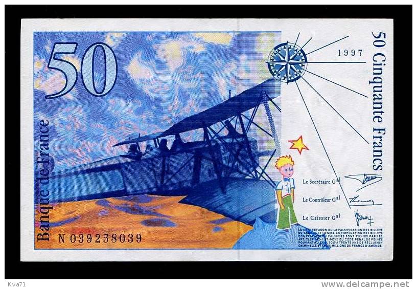 50 F   "SAINT EXUPERY"    SPL++ 1997 Fay73   N039 - 50 F 1992-1999 ''St Exupéry''