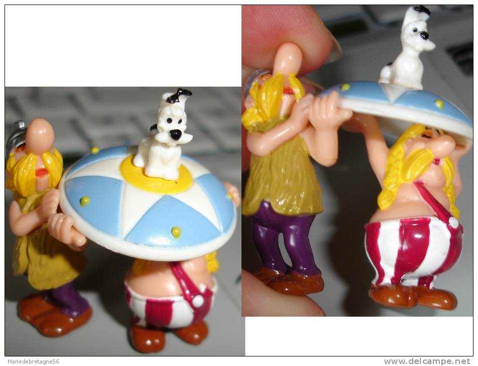 ANCIEN KINDER MONOBLOC&#10047;JOUET FERRERO ALLEMAND 2000&#10047;ASTéRIX & DIE RÖMER_IDéFIX & LES PORTEURS - Monoblocchi