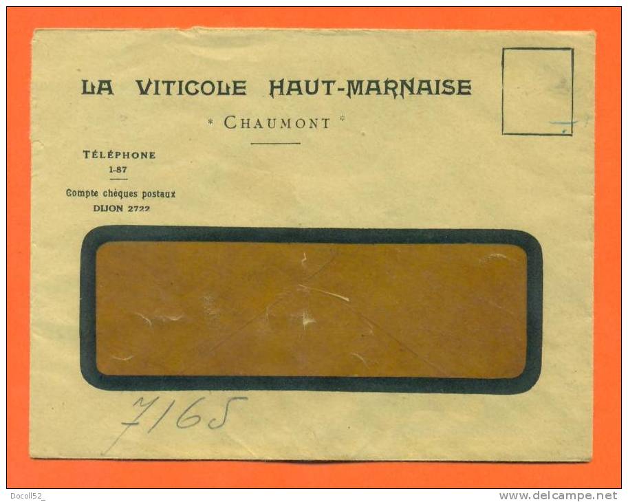 Dpt   52   Chaumont  "  La Viticole Haut Marnaise  " - 1877-1920: Période Semi Moderne
