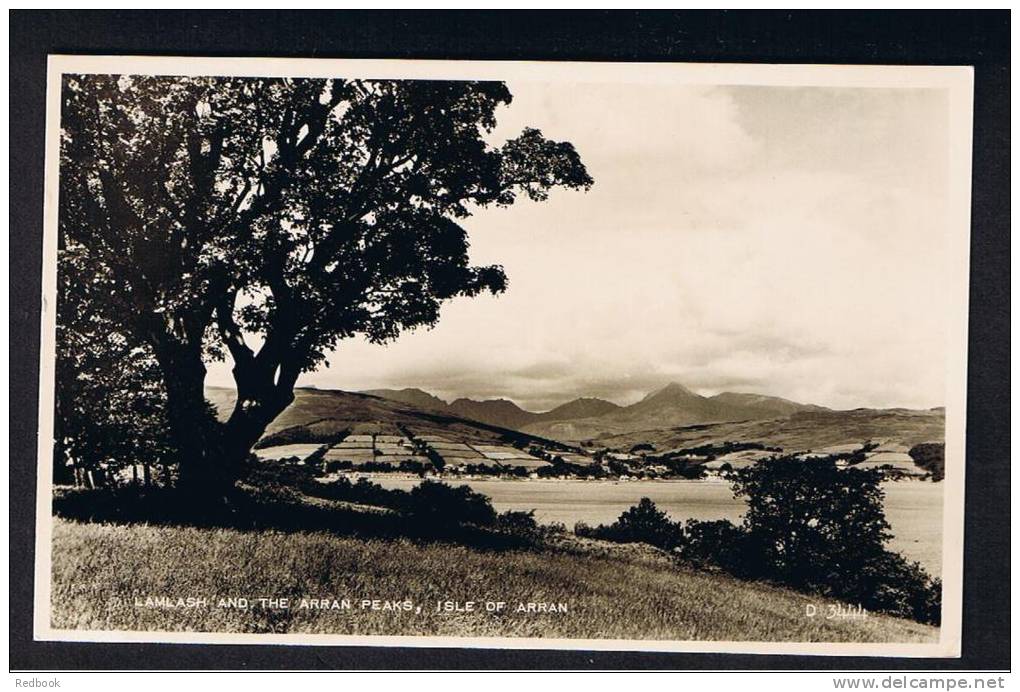 RB 782 - Real Photo Postcard -  Lamlash &amp; The Arran Peaks Isle Of Arran Ayrshire Scotland - Ayrshire