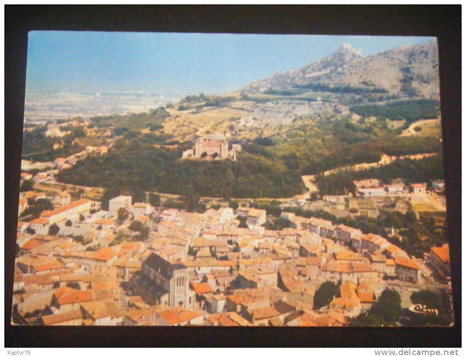 CPM Vue Aérienne  SAINT PERAY Le Chateau De Beauregard Et Le Chateau Féodal De Crussol  Au Fond La Ville De Valence - Saint Péray