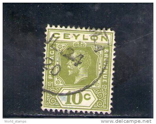 CEYLON 1912-25 USED - Ceylon (...-1947)